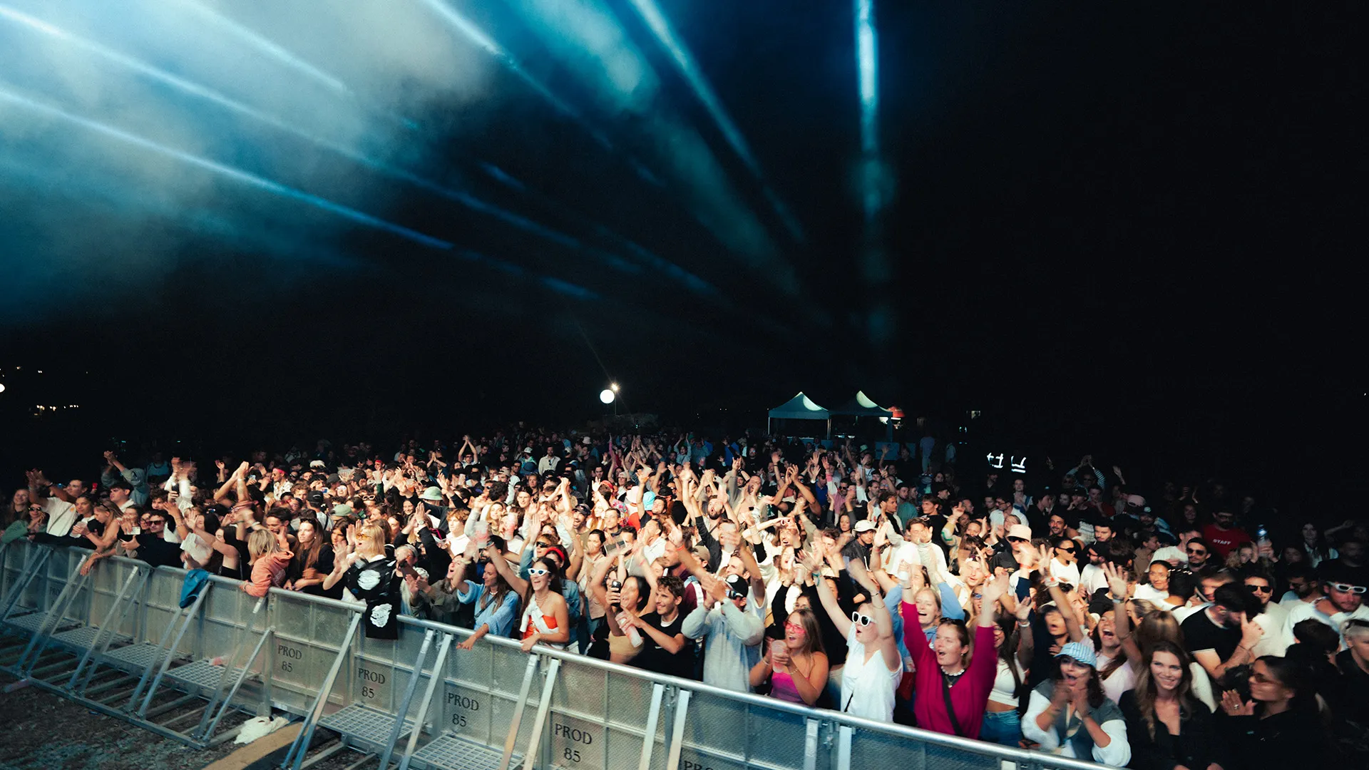 Foule du festival de nuit